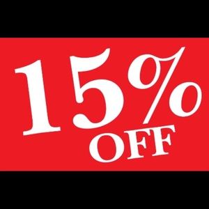 Saturday %15 off tops sale!!!